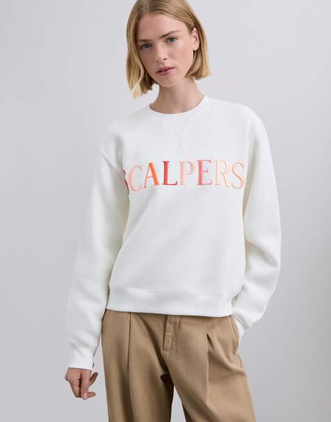 Scalpers - Sweat à logo multicolore - Écru - view 1