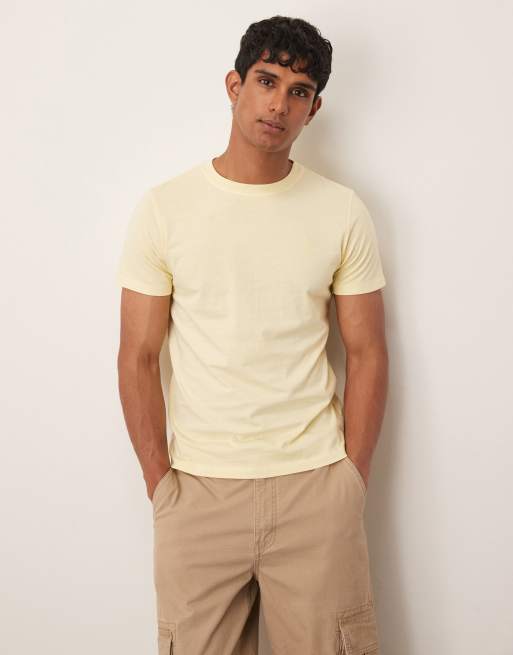 Scalpers - T-shirt à logo tête de mort - Jaune clair