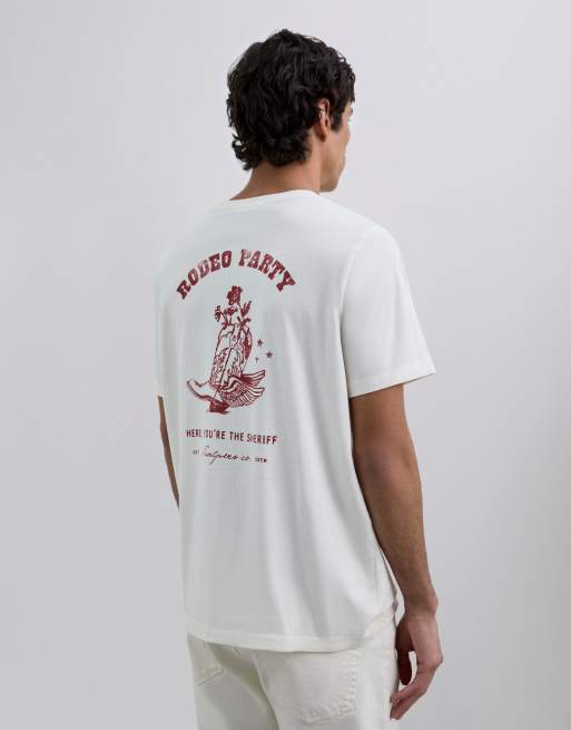 Scalpers - T-shirt color bianco sporco