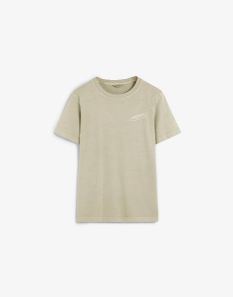Scalpers - T-shirt color crema con stampa di baguette - view 1