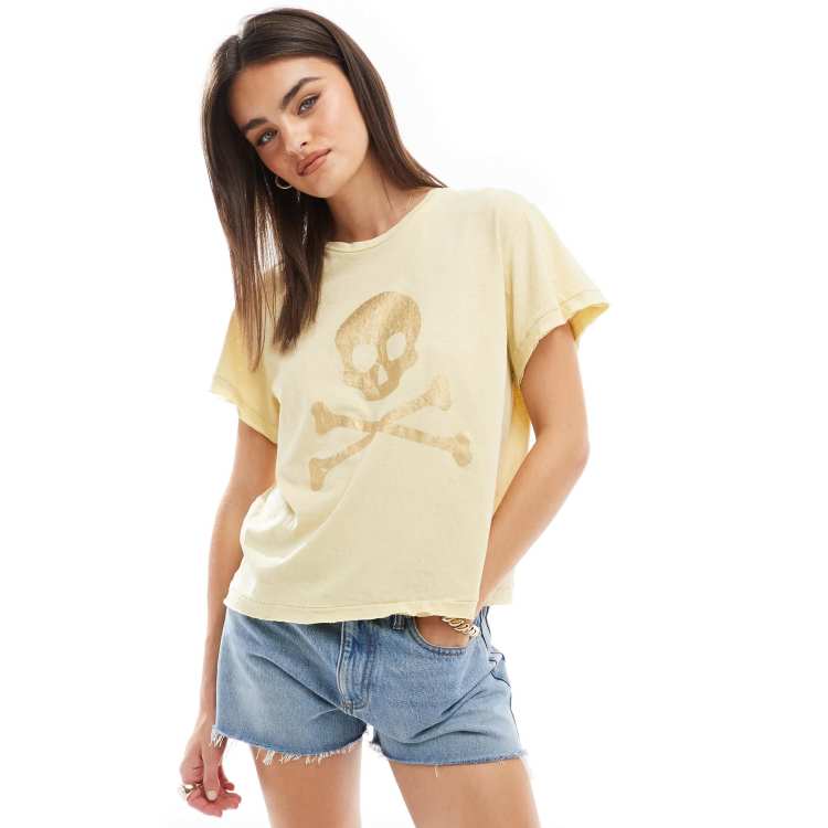 Maglietta color oro new arrivals