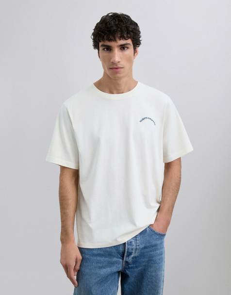 Scalpers – T-Shirt in Cremeweiß mit „Out of Office“-Print - view 1