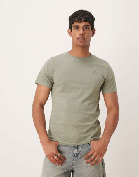 Scalpers - T-shirt kaki con teschio - view 1