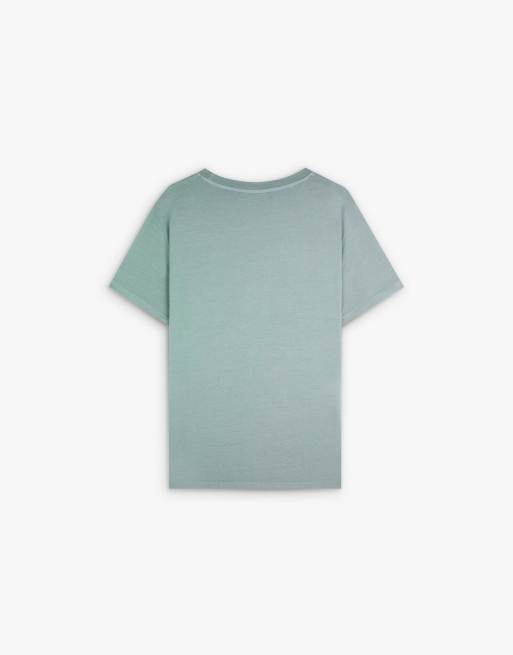 Scalpers - T-shirt met bijpassende geborduurde schedel in blauw, 2 van 5