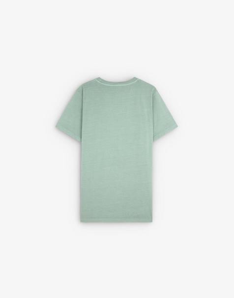 Scalpers - T-shirt met bijpassende geborduurde schedel in mosterdgeel - view 1