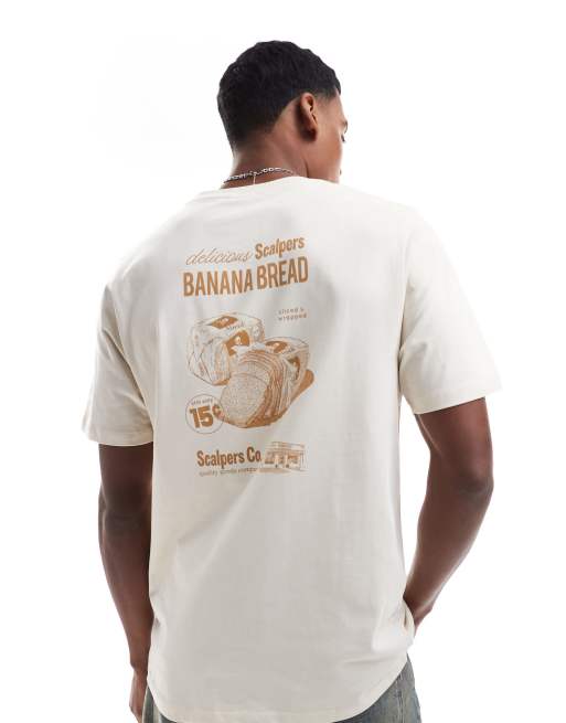 Scalpers - T-shirt met print in gebroken wit