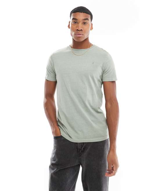 Scalpers - T-shirt met schedel-logo in licht eendgroen