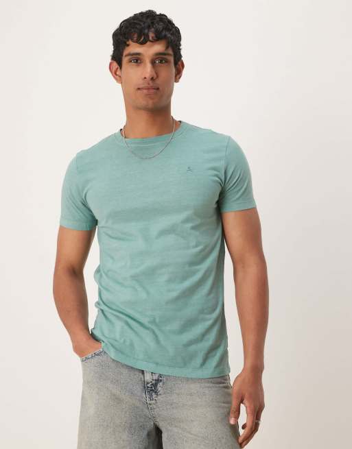 Scalpers - T-shirt verde anatra con teschio