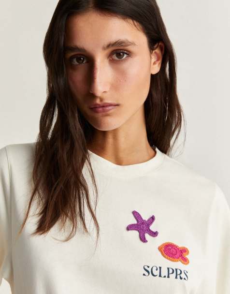 Scalpers - T-shirt en maille au crochet - Écru - view 1