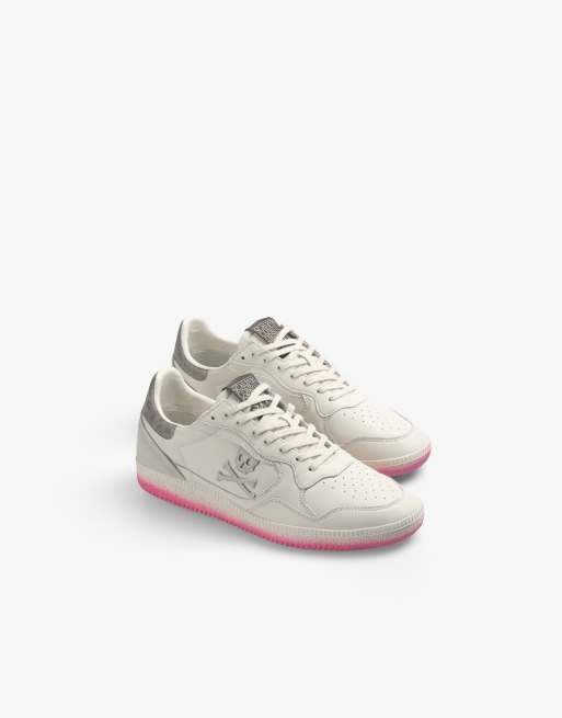 Scalpers – Tamesi – Sneaker in Wollweiß/Rosa