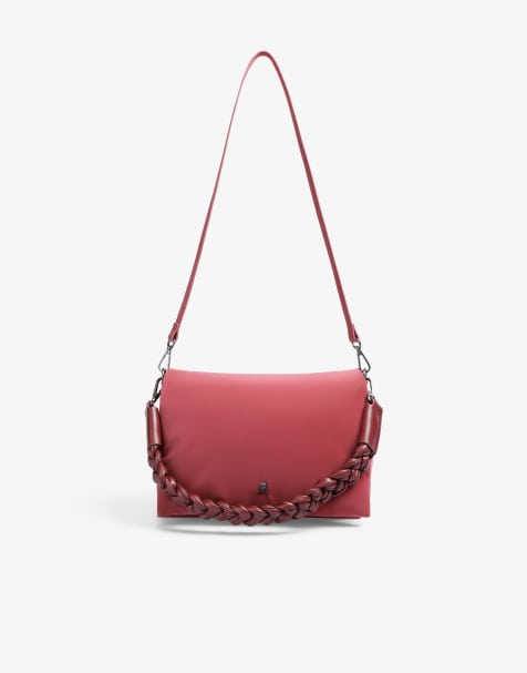 Scalpers – Tasche in Burgunderrot mit Totenkopfmotiv - view 1