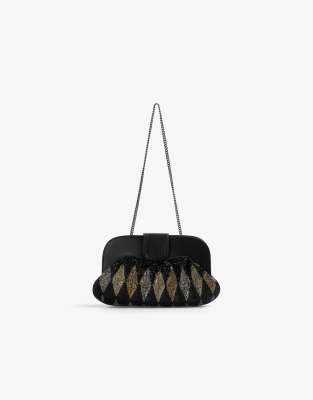 Scalpers - Tasche in Schwarz mit Perlendetails