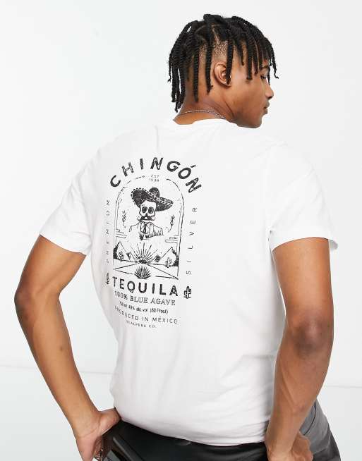 Scalpers – Tequila – T-Shirt in gebrochenem Weiß