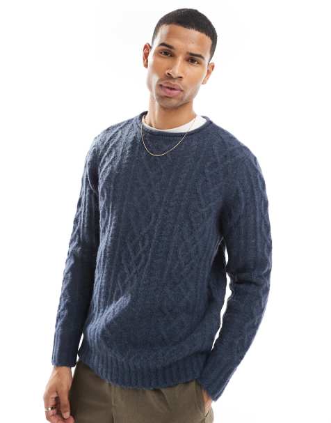 Scalpers Tiamis Tricot Sweater In Blue - view 1