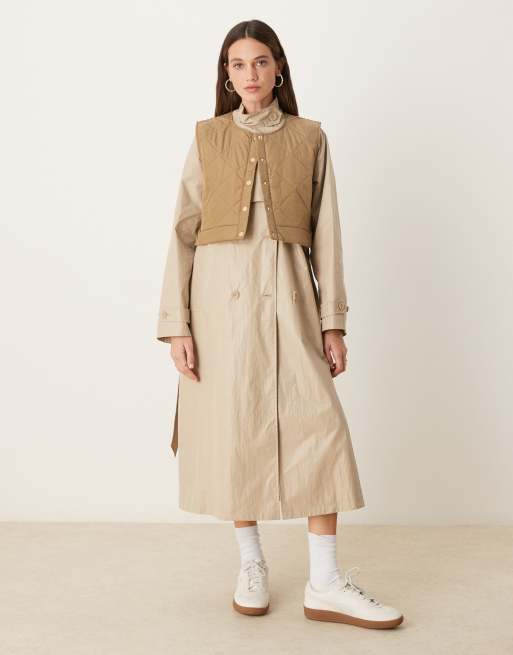 Scalpers trench vest in natural