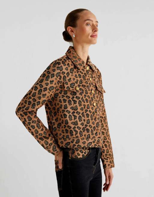 Scalpers - Trize - Giacca cammello leopardato
