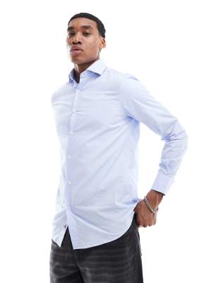 Scalpers Villa Class Shirt In Blue