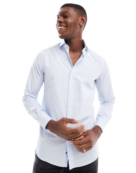 Scalpers Villa Class shirt in sky blue - view 1