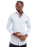 [Scalpers] Scalpers Villa Class shirt in sky blue 38 Sky blue