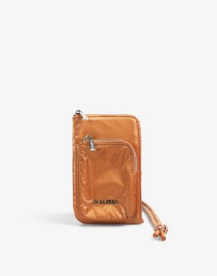 Scalpers wallet in metallic orange
