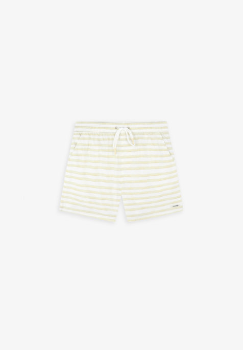 Scalpers watercolor stripes swimsuit in yellow - view 1