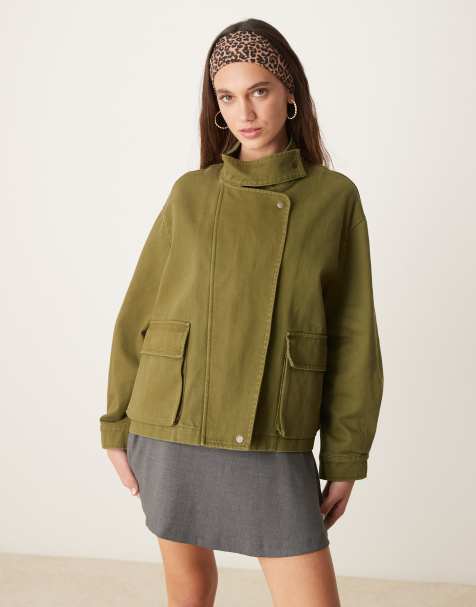 Scalpers Wax parka in khaki - view 1