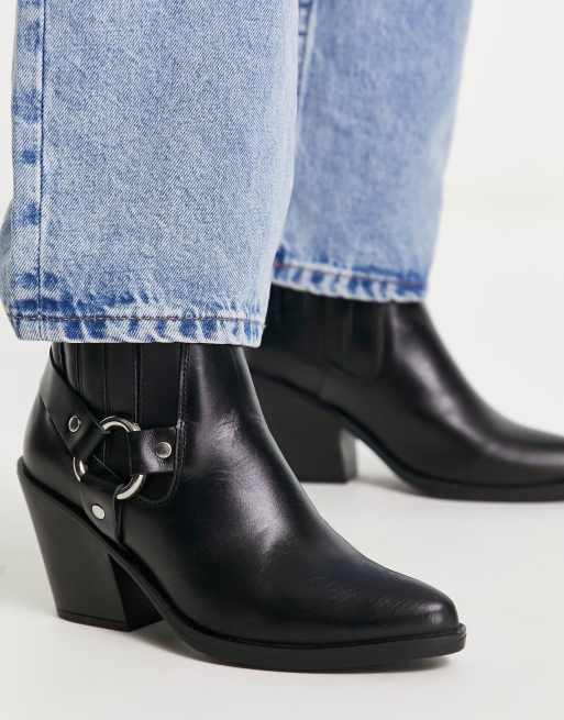 Scalpers Western Ankle Boots in Schwarz ASOS