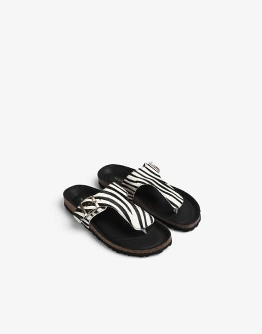 Scalpers – Zebra – Sandalen mit Zebramuster