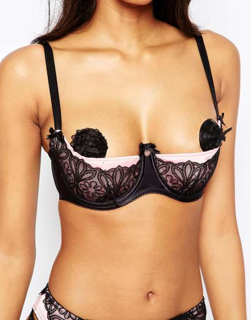 Reggiseno a Balconcino Taglie Forti Modello Con Mezza Coppa