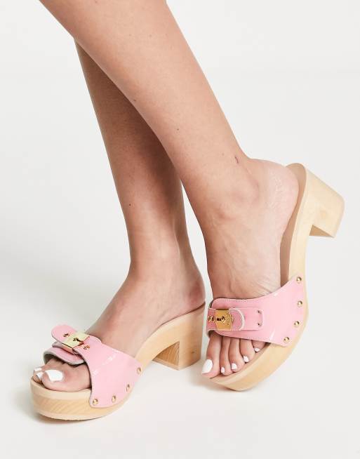 Pescura Leather Trimmed Sandals in Pink - Eres