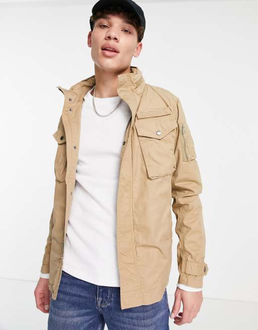 Veste best sale militaire beige