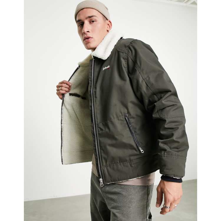 Schott sherpa jacket sale