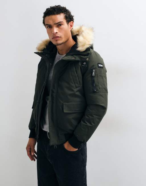 Schott parka matelassée courte kaki, 2 de 5