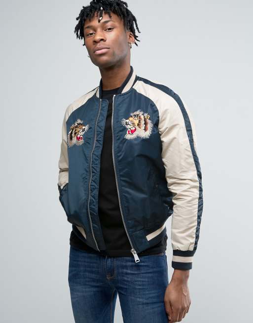 Schott navy hotsell bomber jacket