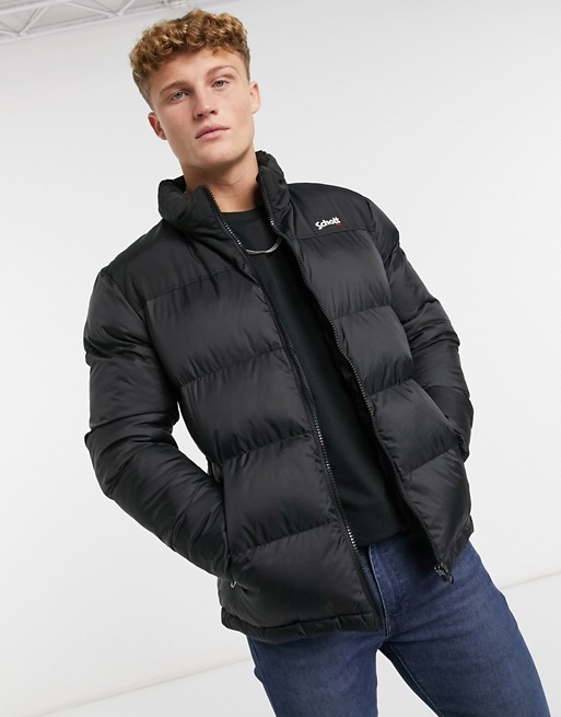 Schott Utah puffer jacket in black
