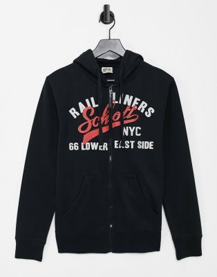 schott zip hoodie