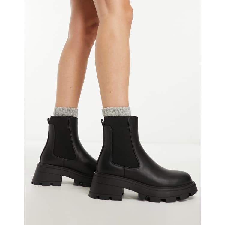 schuh Adaline chunky chelsea boots in black ASOS