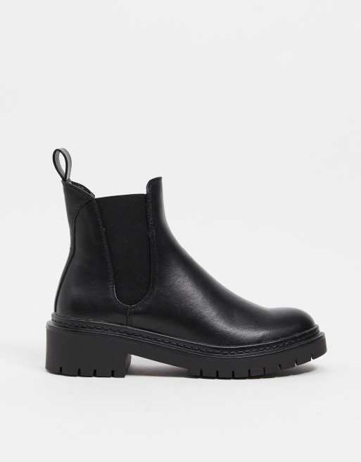 schuh Adam chunky chelsea boot in black | ASOS