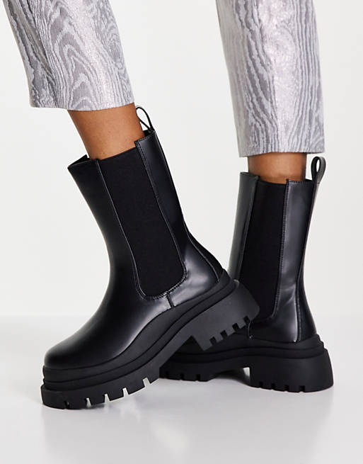  Boots/schuh Anastasia chunky calf boot in black 