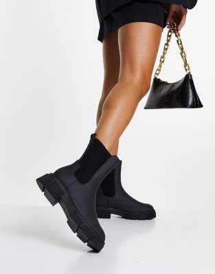 schuh Aniston chunky chelsea boots in black