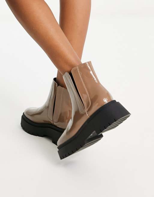 Axelle Ankle Boots - Patent Black - Sézane