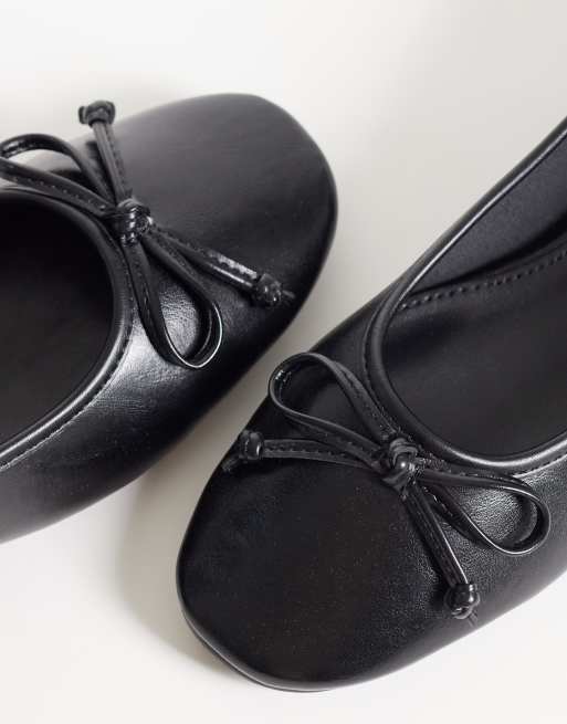 Schuh bailarinas con tacón negras, 3 de 4