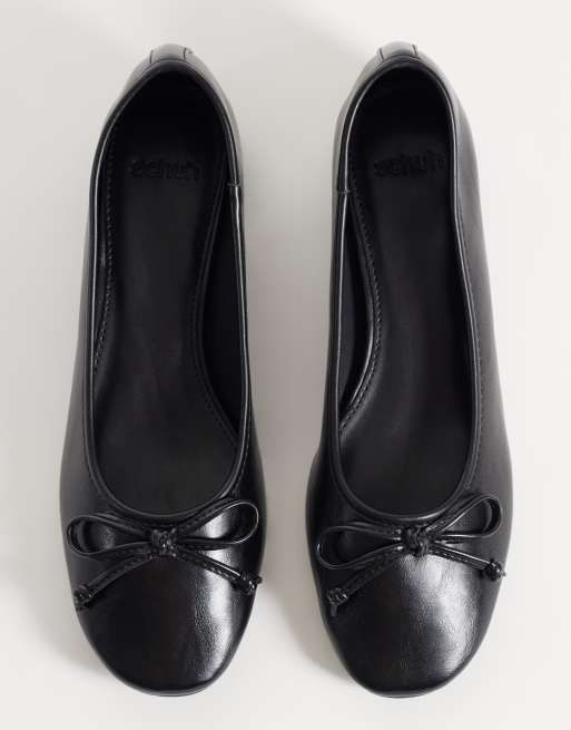 Schuh ballerinaskor med klack, svart, 2 av 4