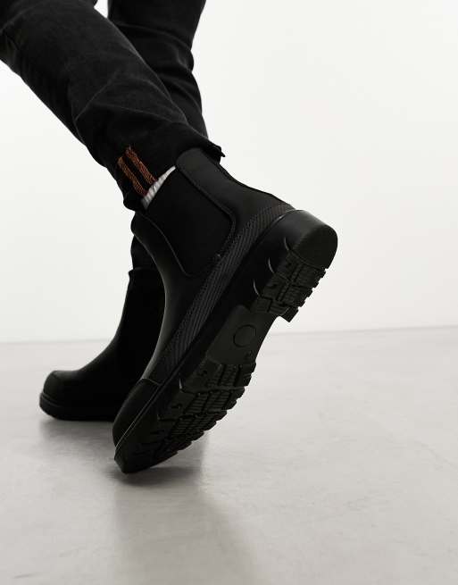 gøre det muligt for på den anden side, Secréte schuh Banks chunky chelsea boots in black | ASOS