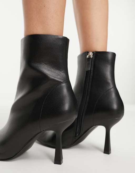 schuh Bethan stiletto heeled ankle boots in black