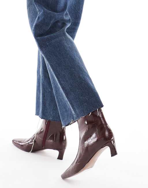 Ankle Boots Schuh Croc Boots Schuh Bexley Pointed Toe Kitten