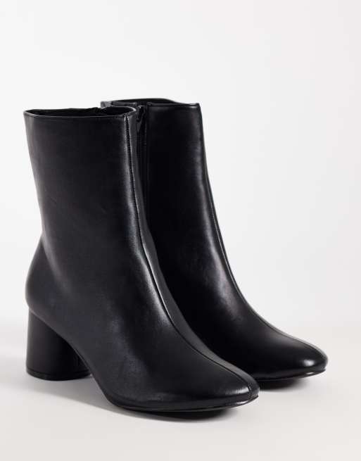 Schuh Blush ankelstøvler med rund hæl i sort, 2 af 4