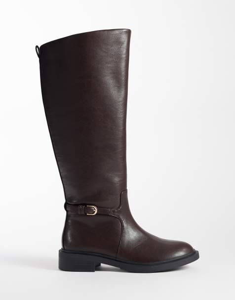 Schuh bottes d’équitation plates Daniela en noir - view 1