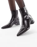 [Schuh] schuh Bridget heeled ankle boots in burgundy-Red 37 BURGUNDY