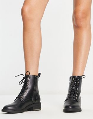 Schuh Cecilia lace up chelsea boots in black